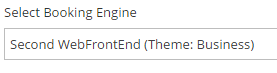 1. Select your Booking Engine