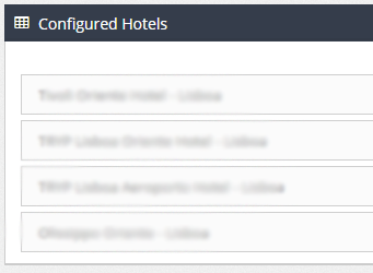 1. Configured Hotels