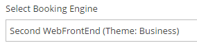 1. Select your Booking Engine