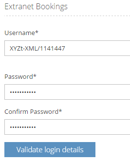 Edit Extranets Settings