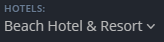 1. Hotel Selected